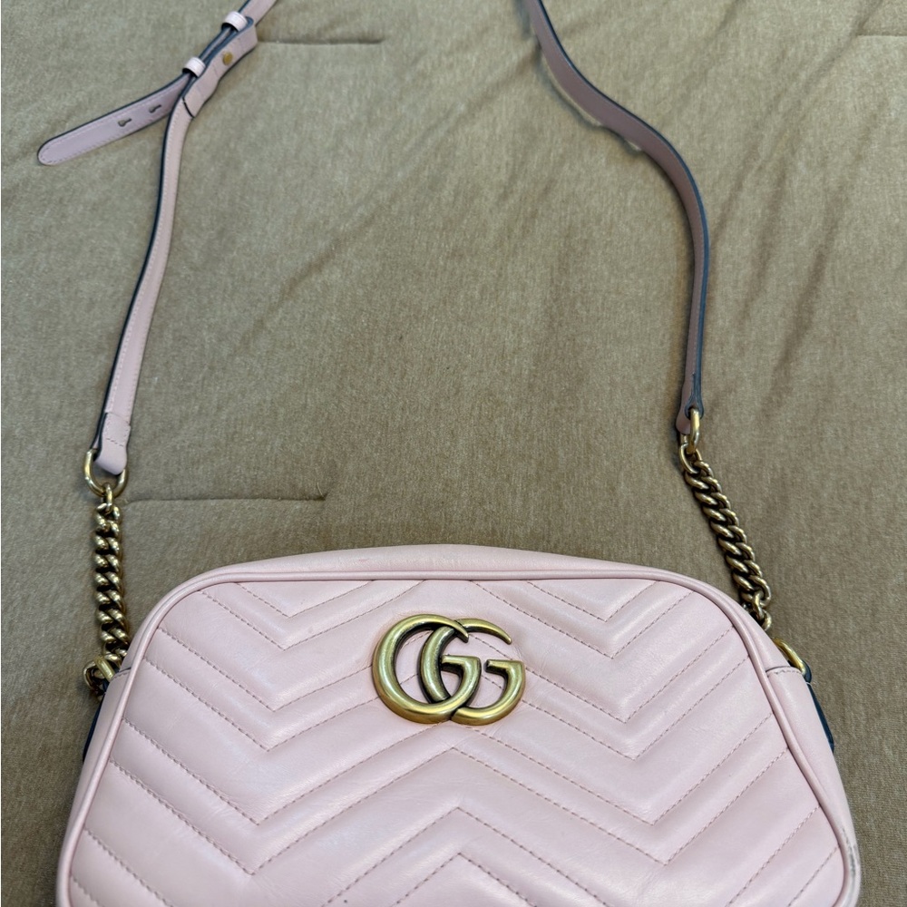 Gucci Pink Crossbody Bag,price is firm